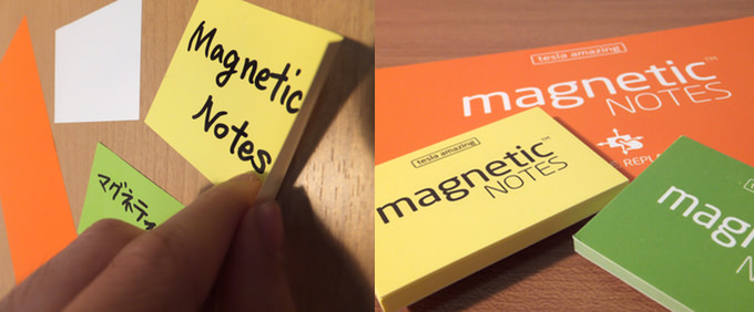 マグネティックノート Magnetic Notes は フシギなフセン 相手を選ばず ピタリくっつく げんきざっくざく